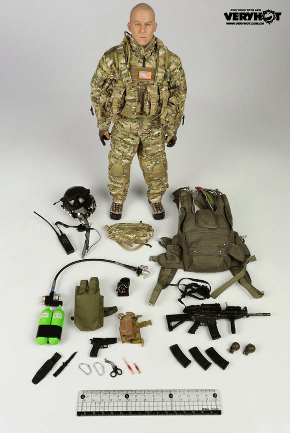 1/6 Scale Army HALO Jumper Emergency Chute Very Hot Action Figures 