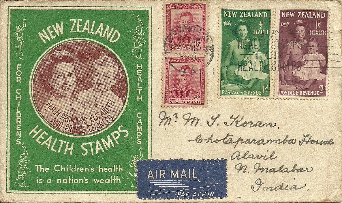 Collections of Dokka Srinivasu New Zealand Health Stamps First Day