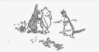 Piglet, Rabbit, Winnie-the-Pooh, Kanga and Roo illustrated by E. H. Shepard