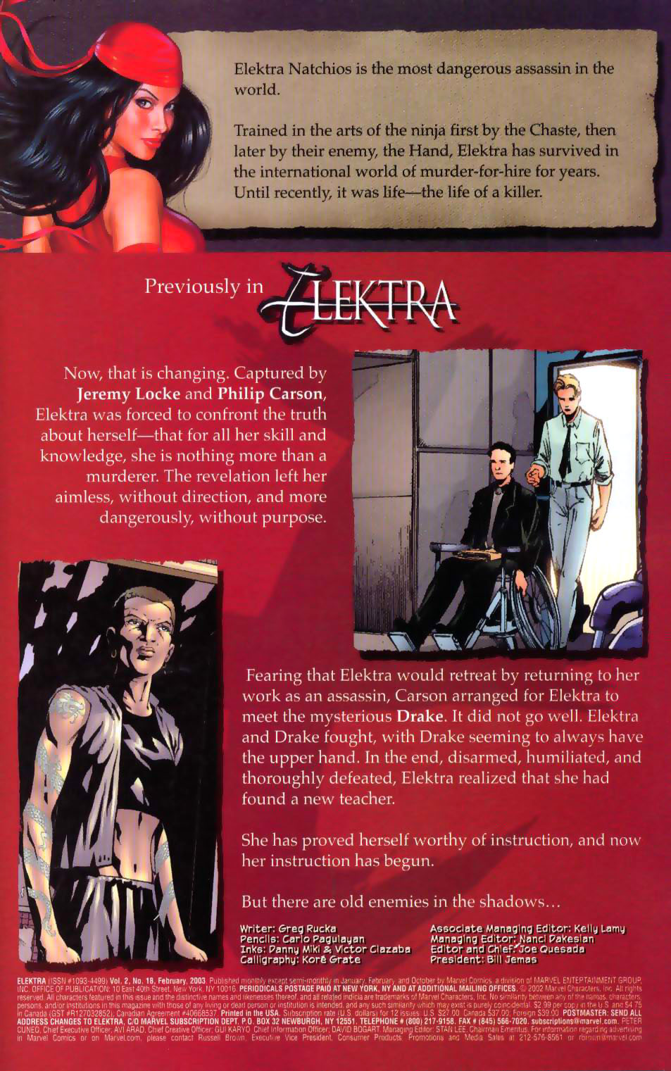 Elektra (2001) Issue #18 #18 - English 2