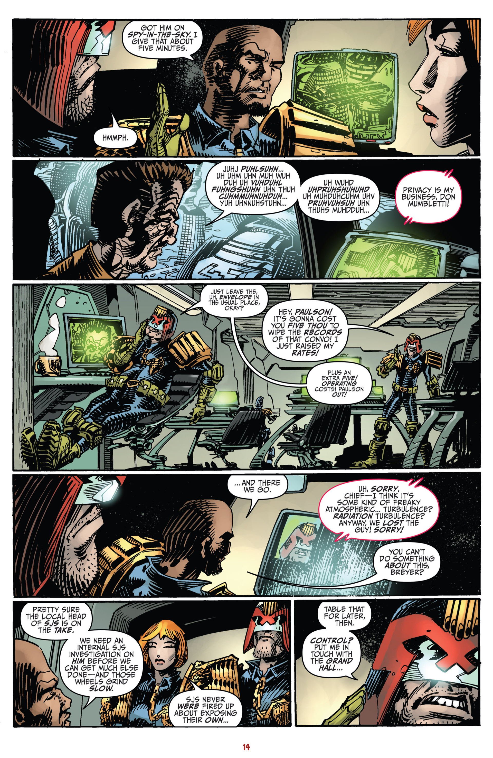 Read online Mars Attacks Judge Dredd comic -  Issue #2 - 16