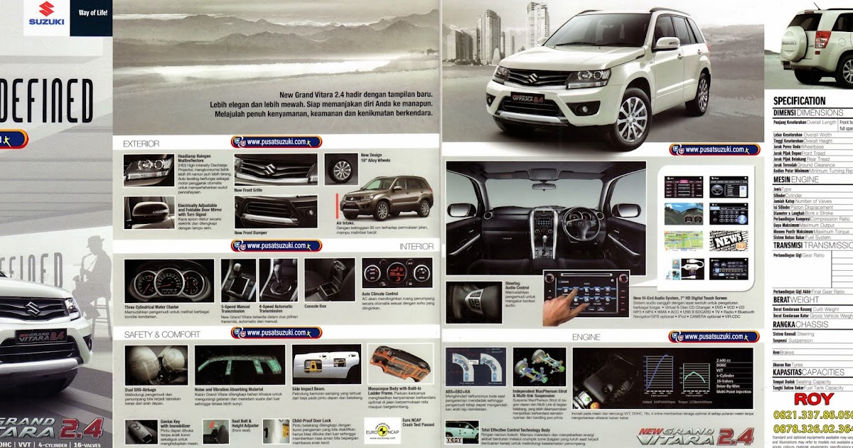 Brosur Fitur Grand Vitara-Dealer Mobil Suzuki Semarang