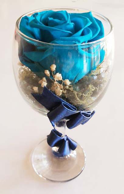 Centros de Mesa con Rosas Naturales Preservadas - Artes DaVinci - Ideas