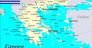 Grekland semestrar och resor: karta över Grekland