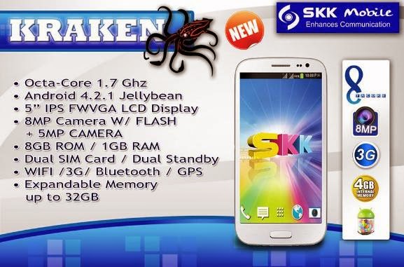 SKK Mobile Kraken, 5-inch Octa Core Phablet
