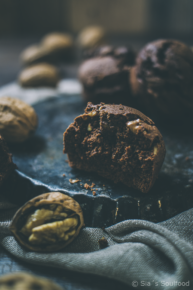 Schokoladen-Walnuss-Muffins
