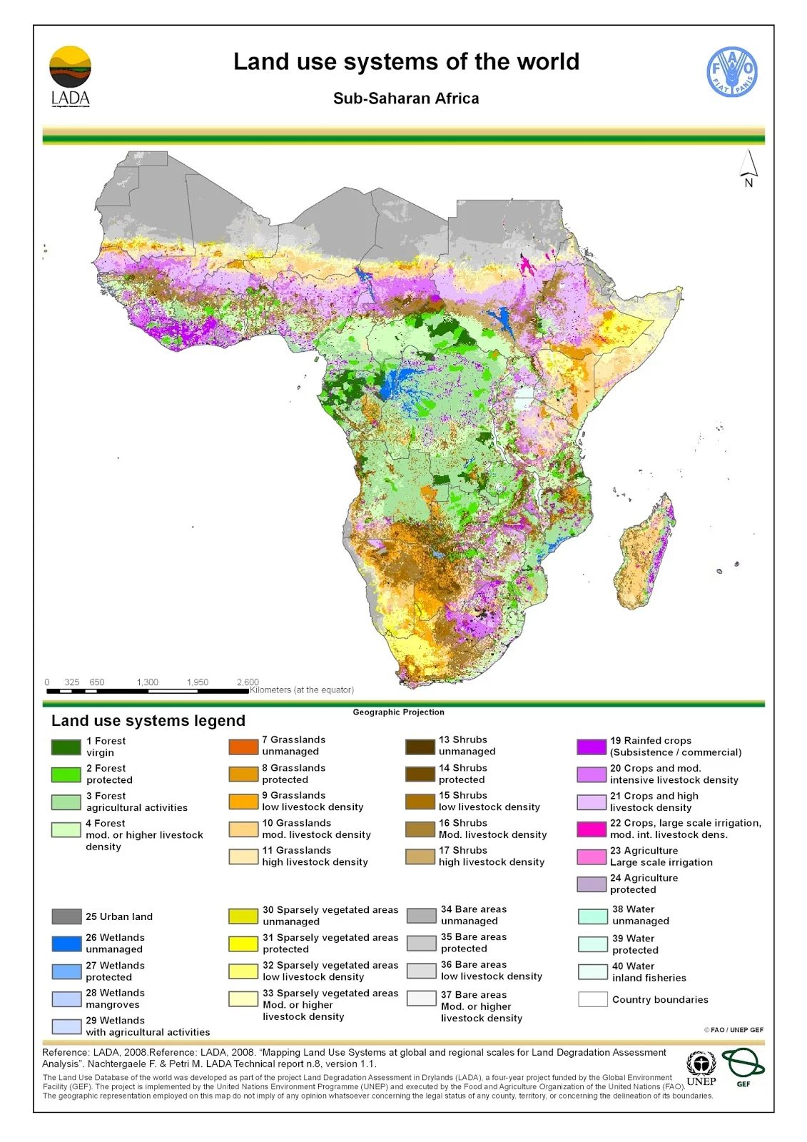 Africa: Land use map
