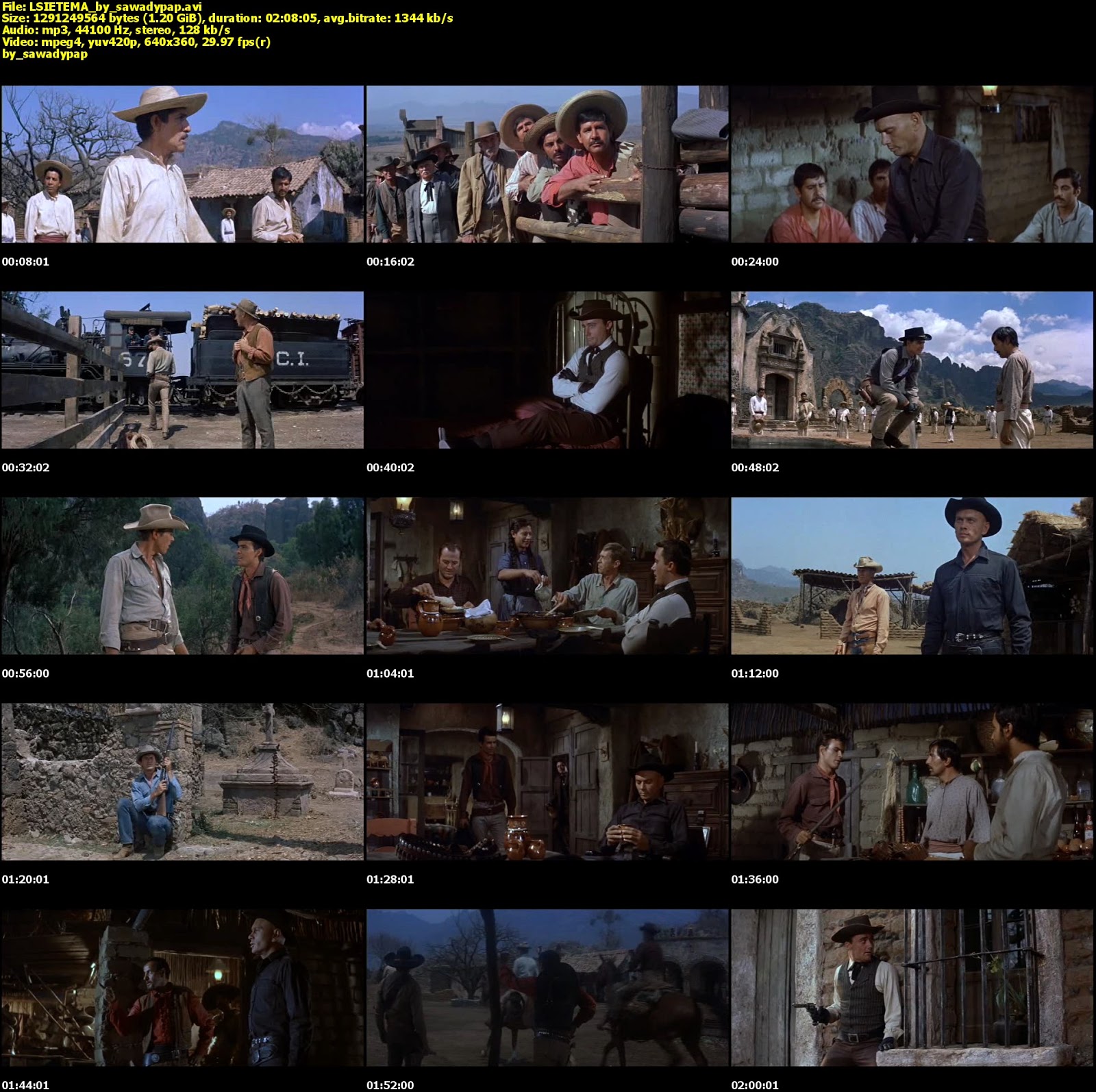 Los Siete Magnificos [1960][DVDRip][Latino]