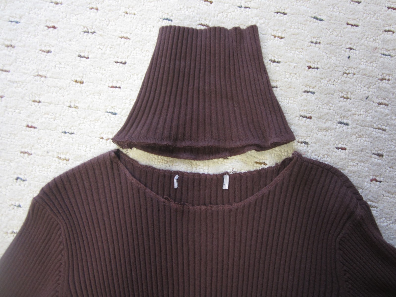 Cut turtleneck off sweater Clearance