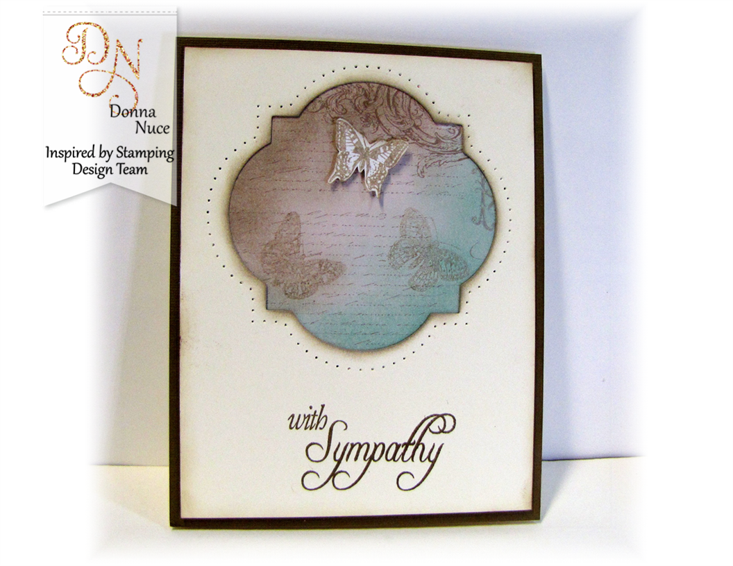 Inspired by Stamping, All Year Wishes, Butterfly Wings, Sympathy Card