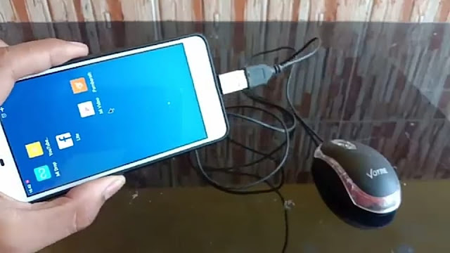 Menghubungkan android dengan mouse