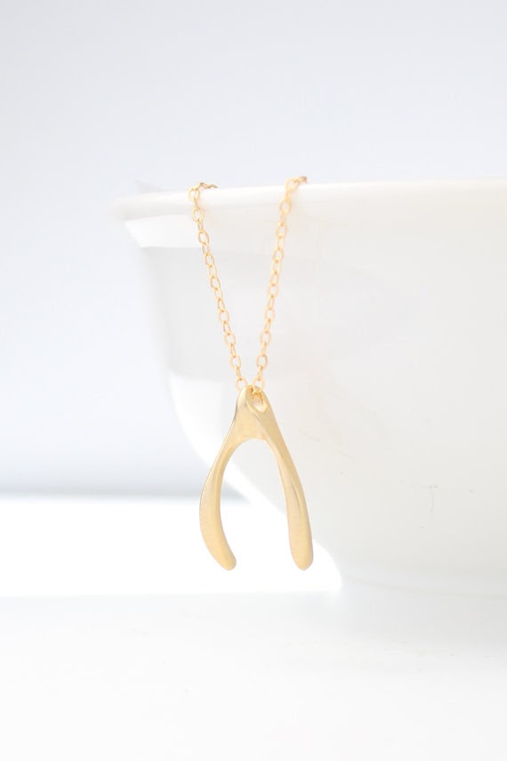 Wishbone Necklace The Betty Stamp