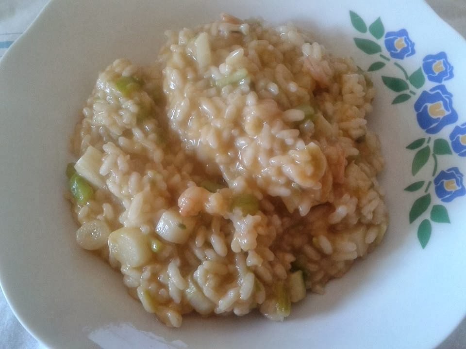 bimby, risotto asparagi e gamberetti