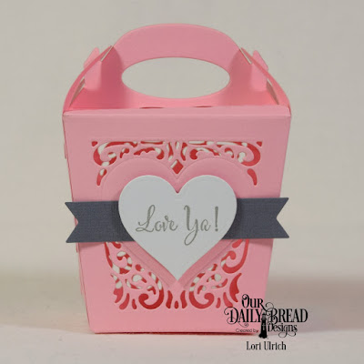 Our Daily Bread Designs Stamp Set: Let Love Grow, Custom Dies: Layering Hearts, Pennant Flags, Glorious Gable Box, Heavenly Hearts