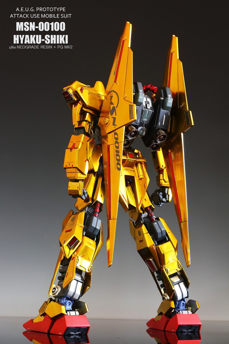 GUNDAM GUY 1 60 MSN 00100 Hyaku Shiki NeoGrade Resin PG Mk II gundam-guy-1-60-msn-00100-hyaku-shiki-neograde-resin-pg-mk-ii