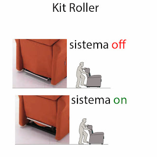 Poltrona con kit roller 