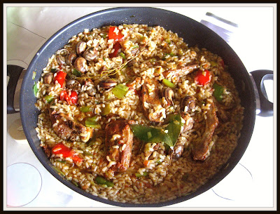 arroz con carne, arroz con costillas de cerdo, arroz con caracoles, recetas de carne, recetas con arroz