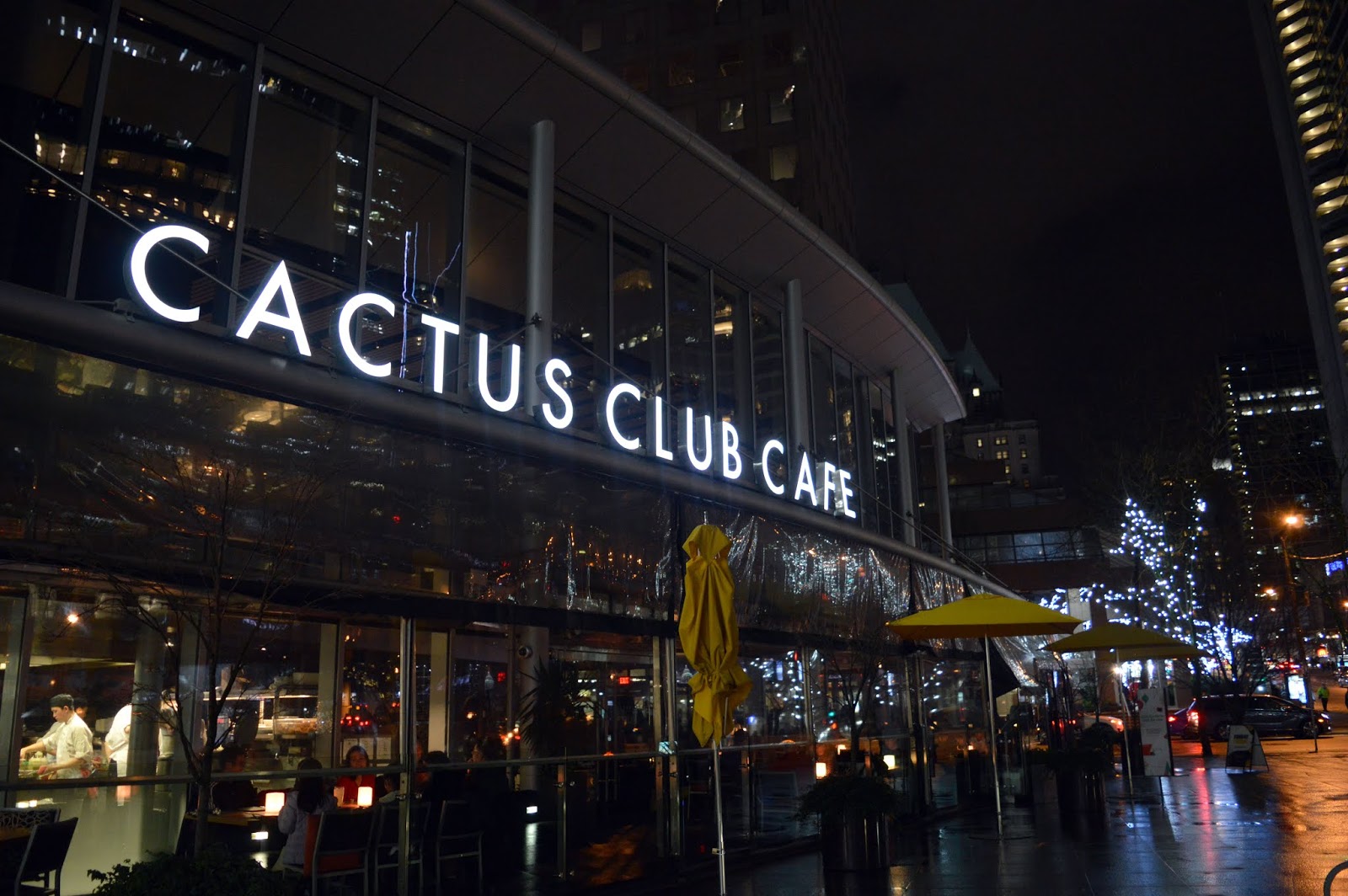 Dinner at the Cactus Club in Vancouver