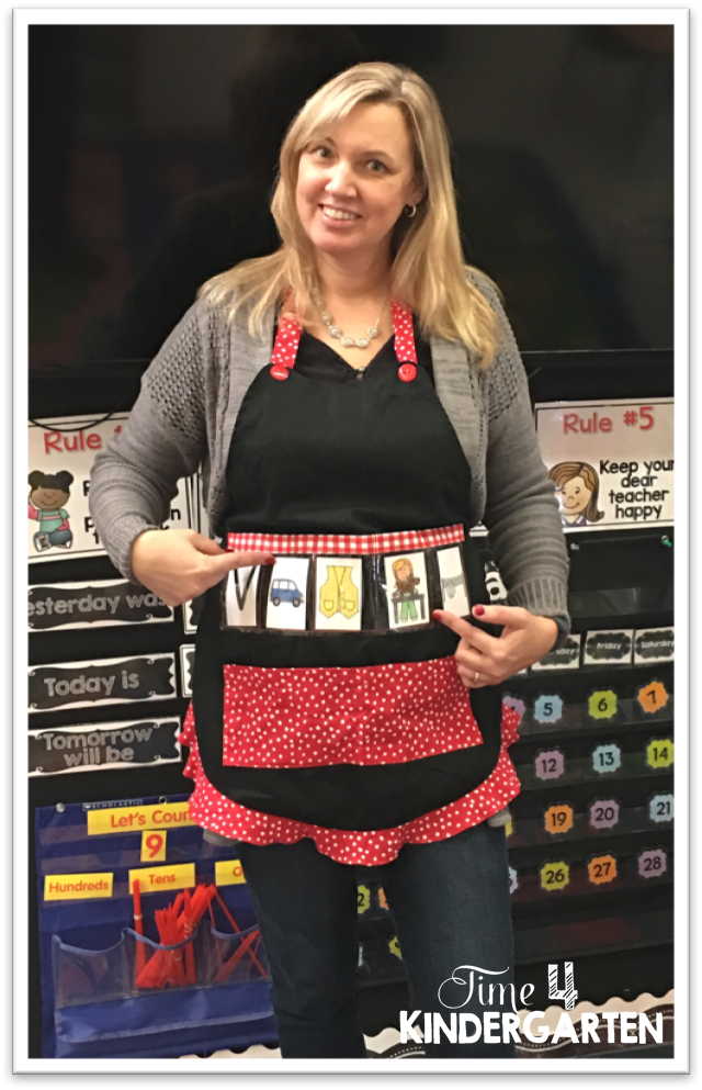 My Show and Tell Apron An Apron that Teaches Time 4 Kindergarten