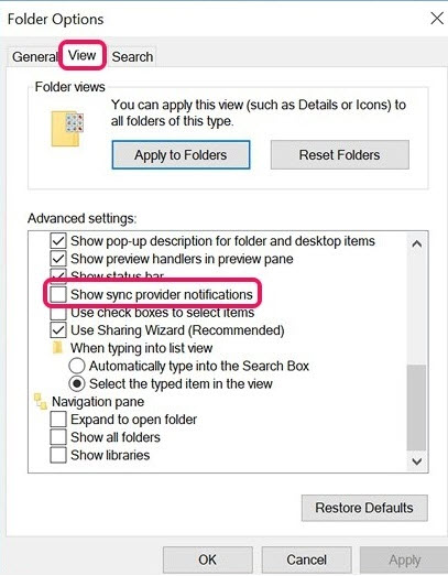 كيفية تعطيل الإعلانات على مستكشف الملفات File Explorer فى ويندوز 10 