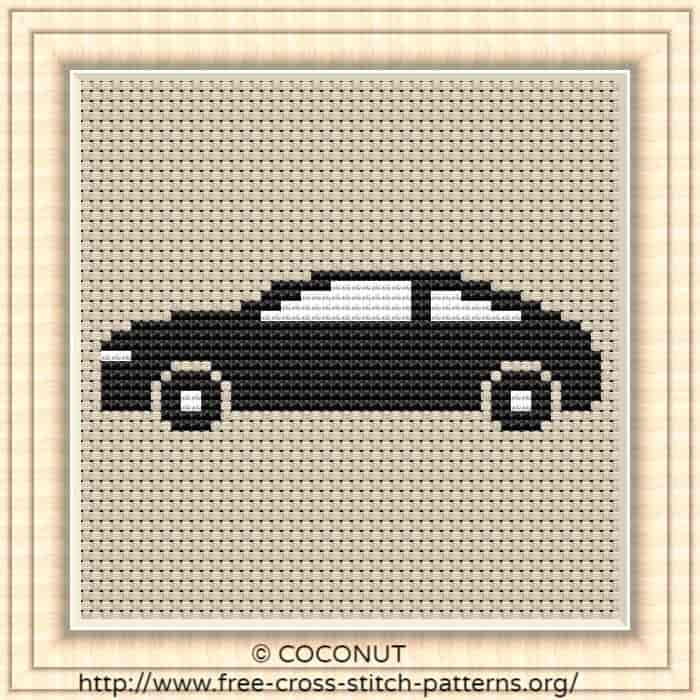 Car 2 Free And Easy Printable Cross Stitch Pattern Free Cross