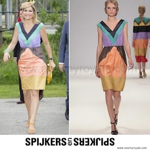 Queen Maxima Style SPIJKERS EN SPIJKERS Dress