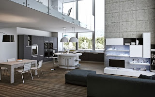 Cocinas integradas al salón - Colores en Casa