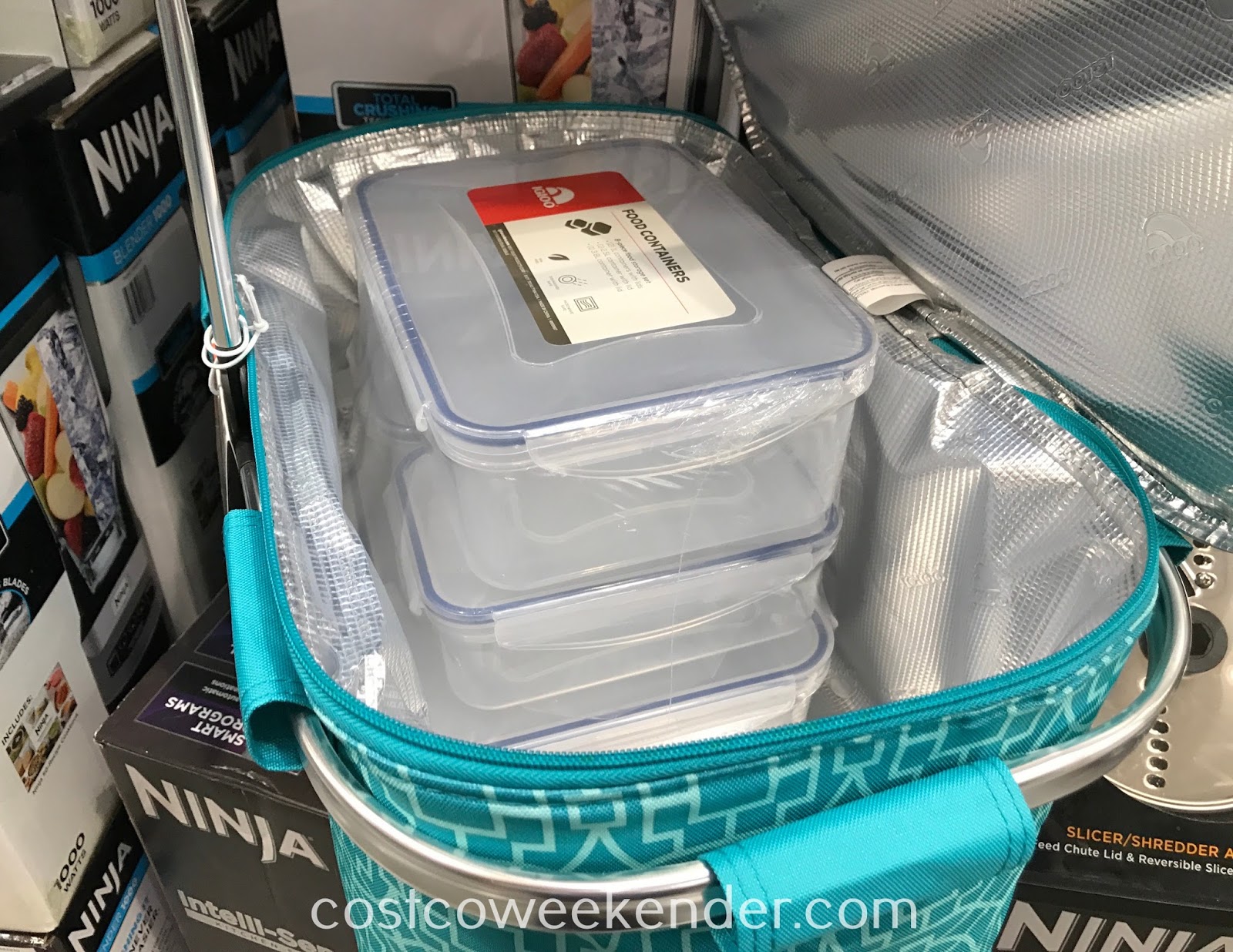 Igloo Party Basket with 8piece Food Storage Set Costco Weekender