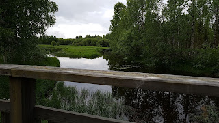 View over the sea from a little footbridge