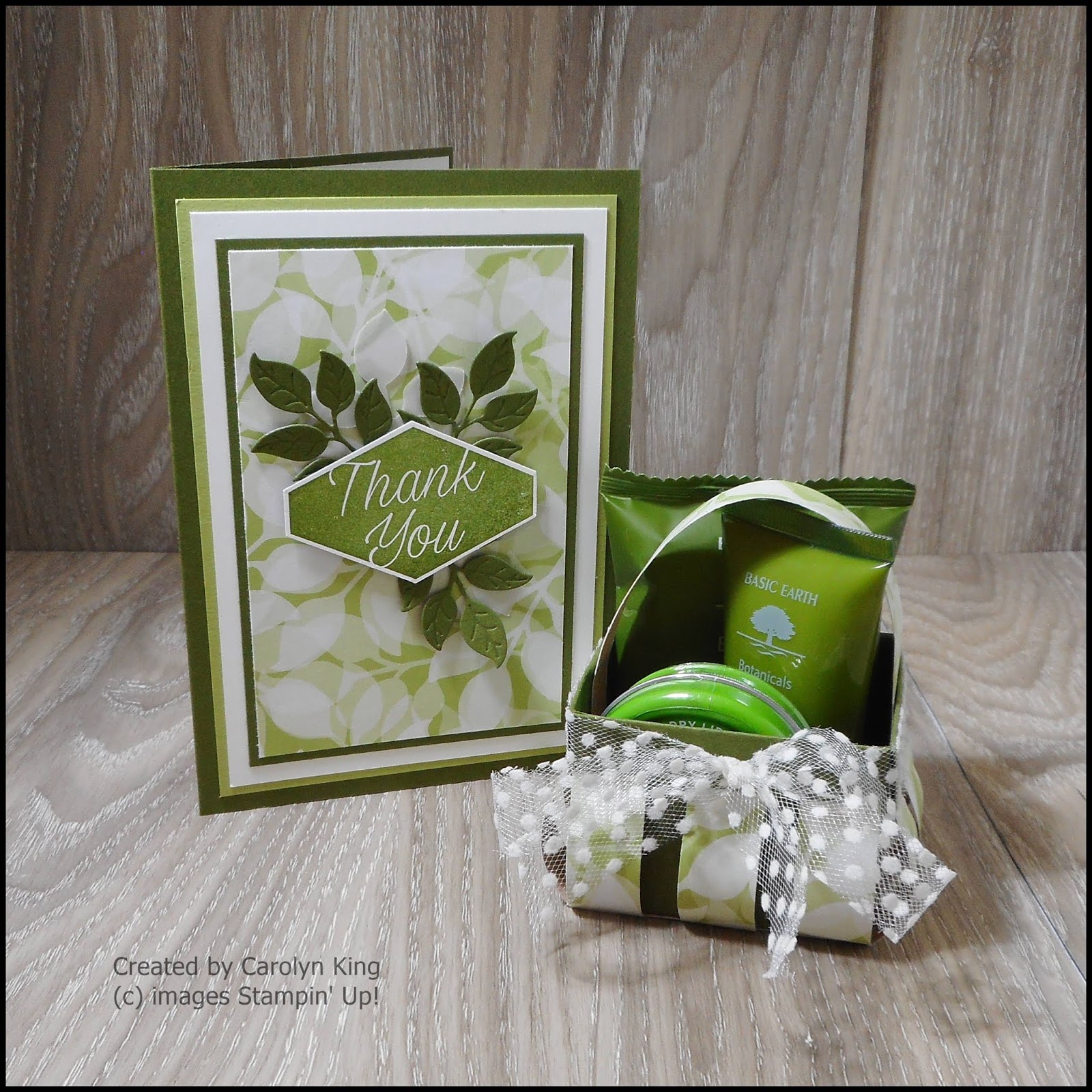 Carolyn King Thank You Card & Gift Basket