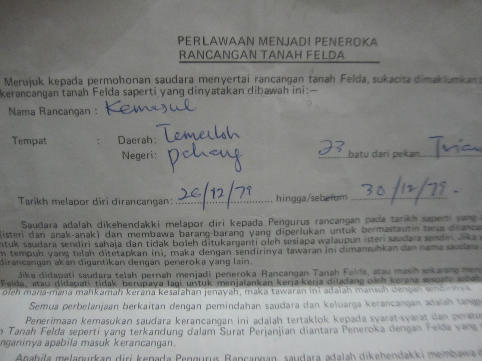 Contoh Surat Bermastautin Pahang - Contoh Surat Resmi Gratis