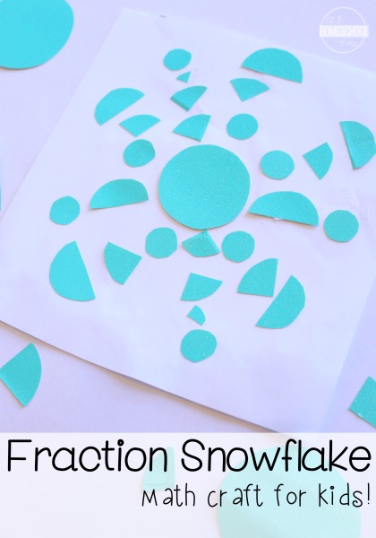Winter STEAM for Kids: Fraction Snowflakes