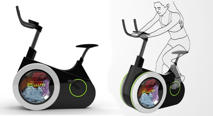 Exercise AND Wash Laundry With This Amazing Eco-Friendly Bicycle
