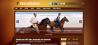 HorseRiding Blogger Template Is a Wordpress  To Blogger Converted Sporn And Hourse Rifing Related Blogger Template