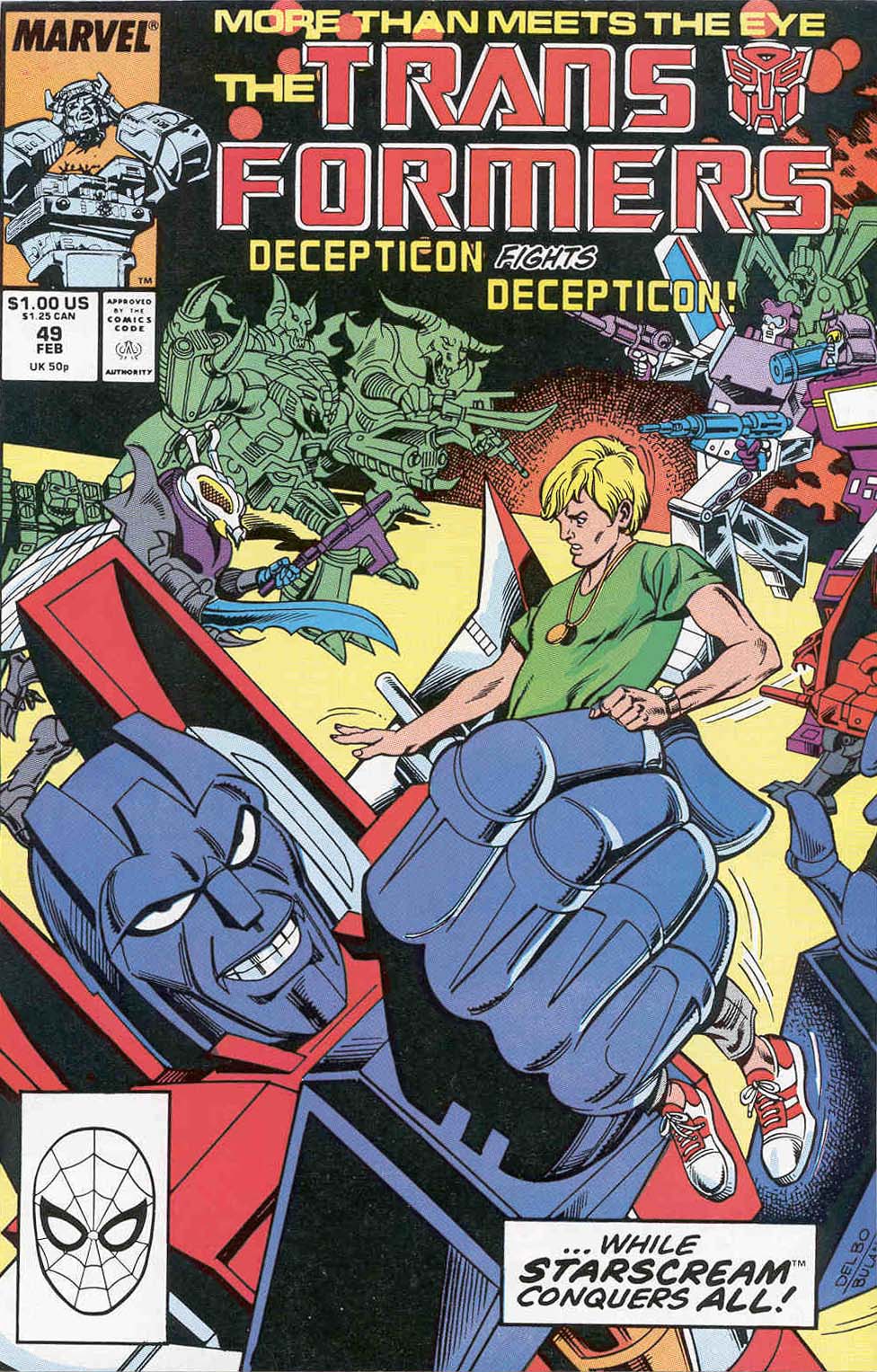 Read online The Transformers (1984) comic -  Issue #49 - 1
