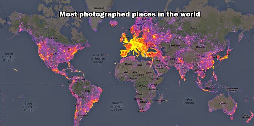 The Most Photographed Places In The World - Maps You Never Would Have Seen in School