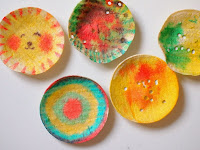 making art with tortillas