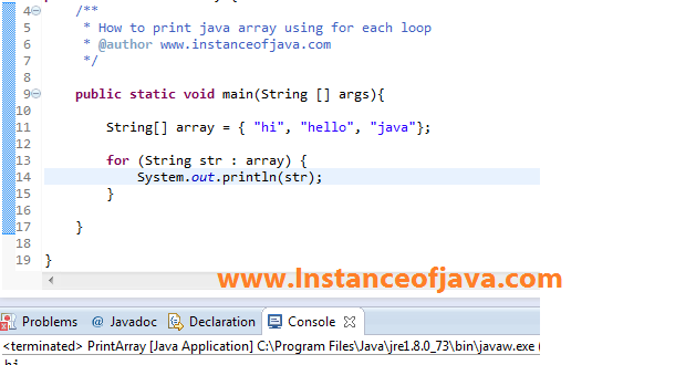 5 Different ways to print arrays in java - InstanceOfJava