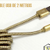 A LA VENTA CABLE USB DE DOS METROS SAMSUNG Y IPHONE