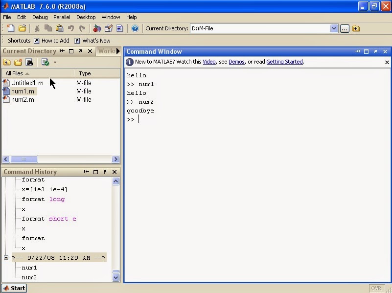 Product Design Engineering: MATLAB Tutorial - MATLAB Matrix main ...