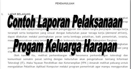 Contoh Laporan Wali Kelas Natal 7