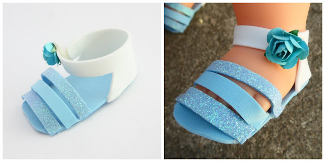 5 ideas de zapatitos de goma eva para muñecas