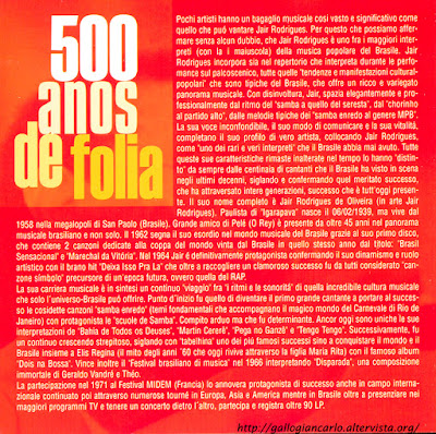 Jair Rodrigues - " 500 anos de folia " 