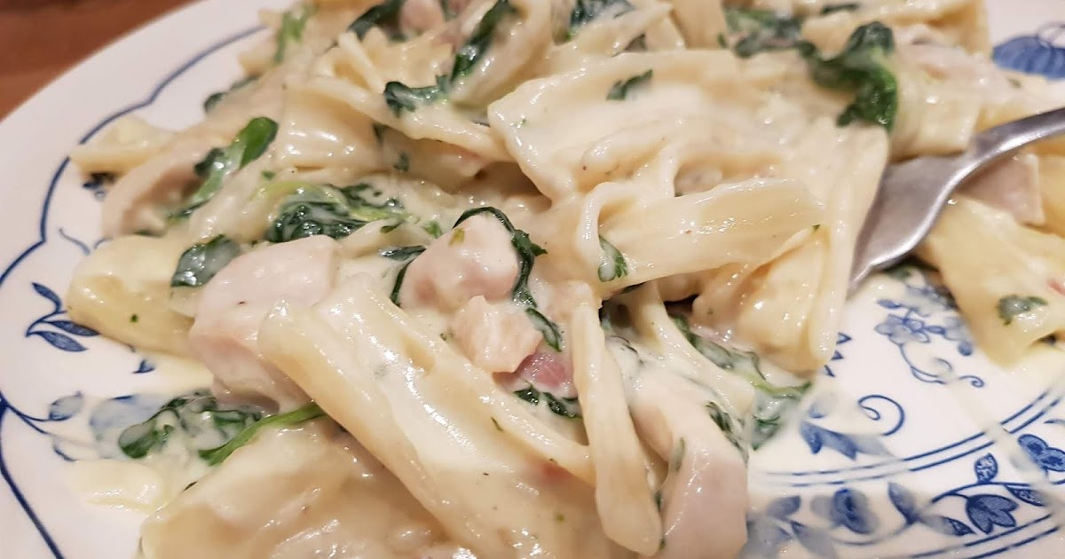 Mis recetas escondidas ¡¡¡¡ROTINI CON POLLO, JAMÓN Y ESPINACAS!!!!