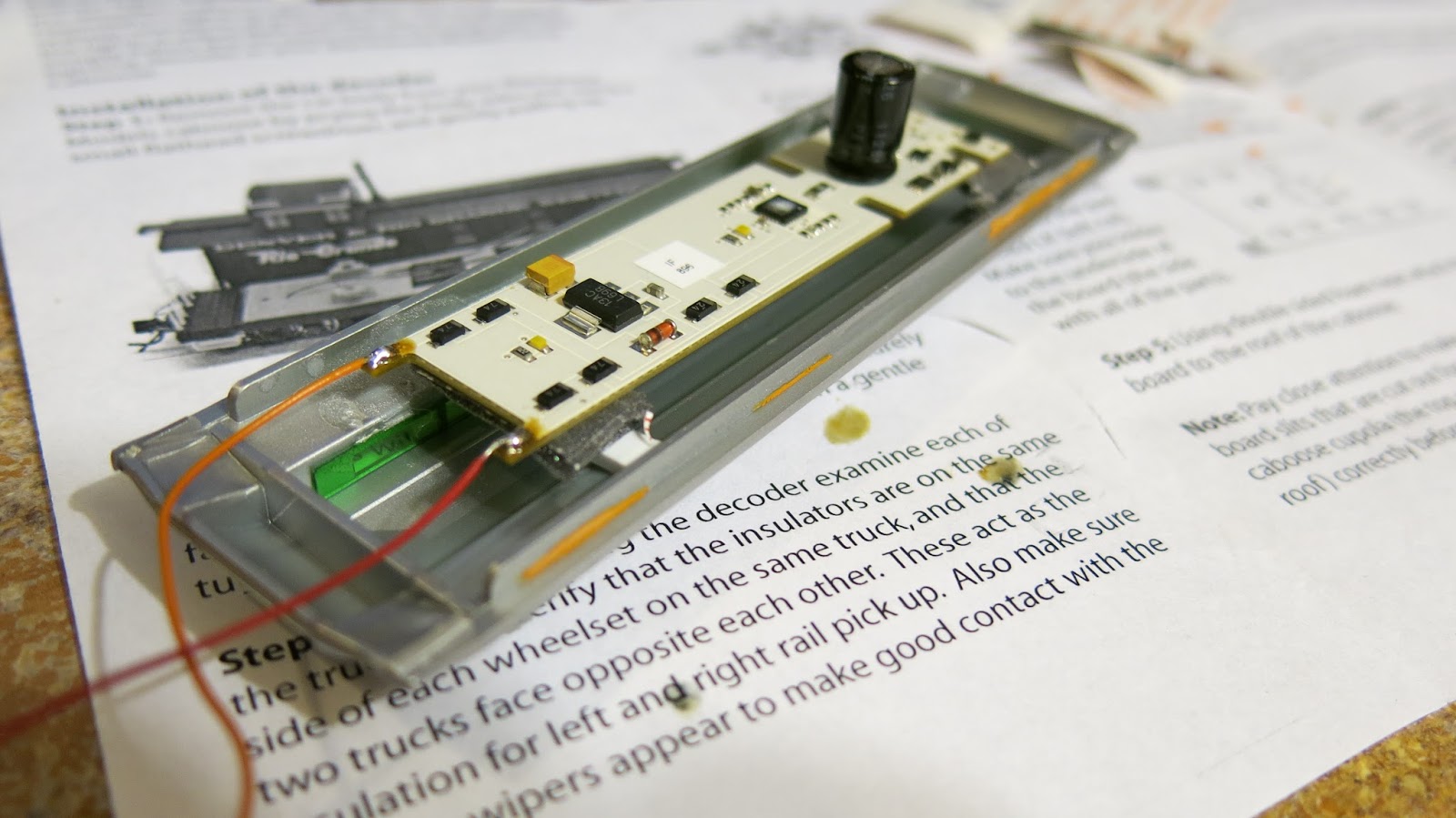 Geared Steam Adding Blackstone lighting to an Athearn/MDC Shorty