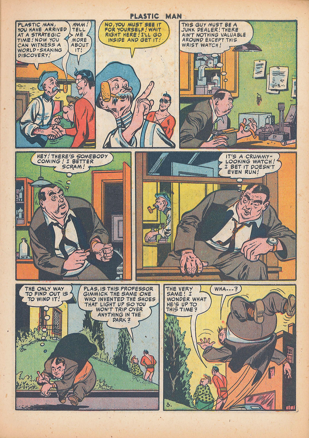 Read online Plastic Man (1943) comic -  Issue #30 - 5