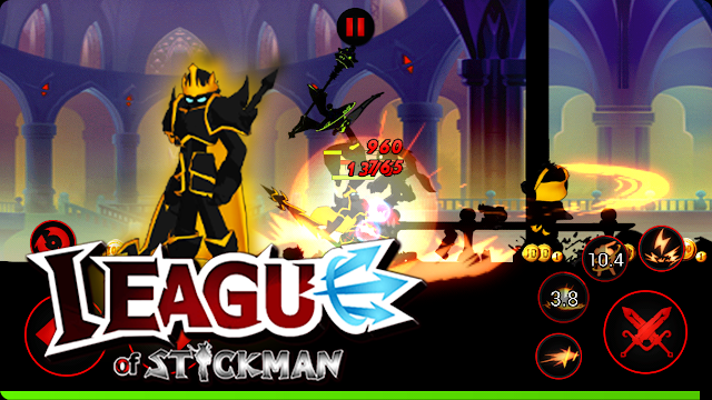  لعبة القتال و المغامرات League of Stickman آخر تحديث مهكرة للأندرويد  