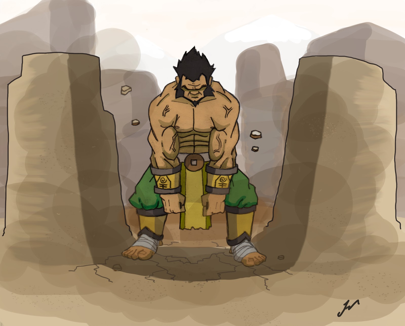 Josh's Art Blog Earth Bender Champion