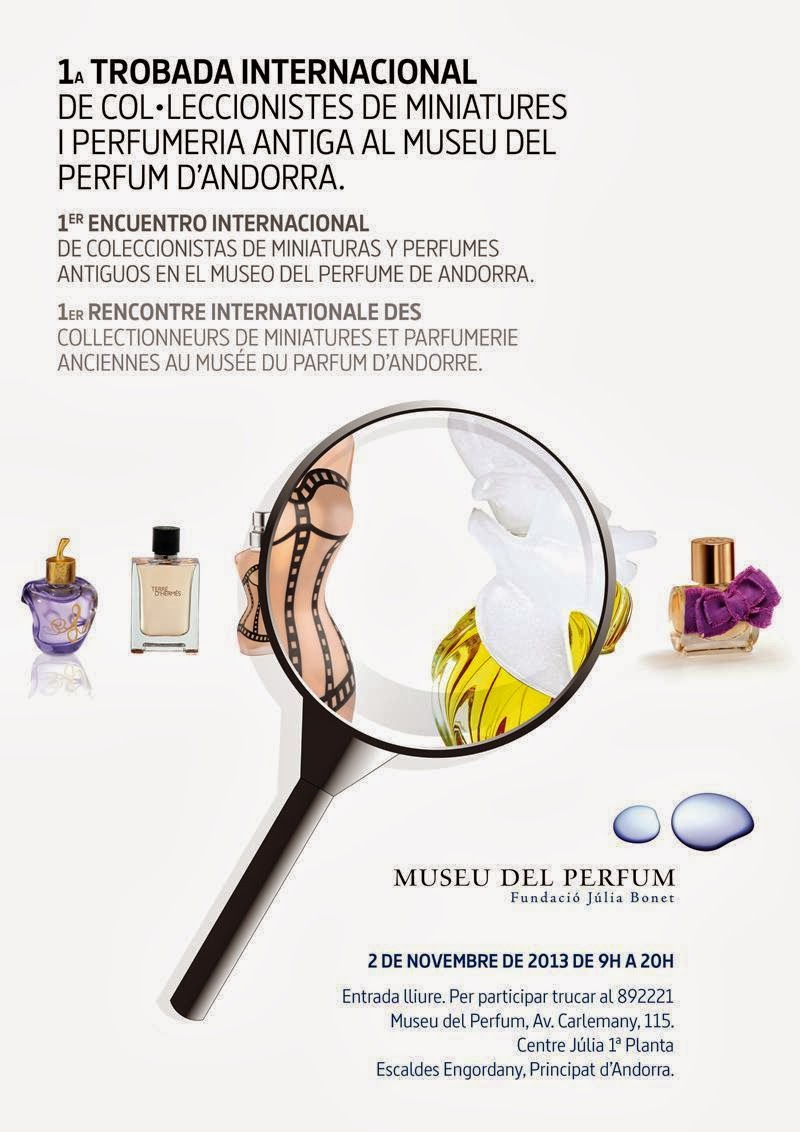 ORGANISATEUR DU SALON DU FLACON A PARFUM DE MILLYLAFORET Musée du Parfum d’Andorre Museu