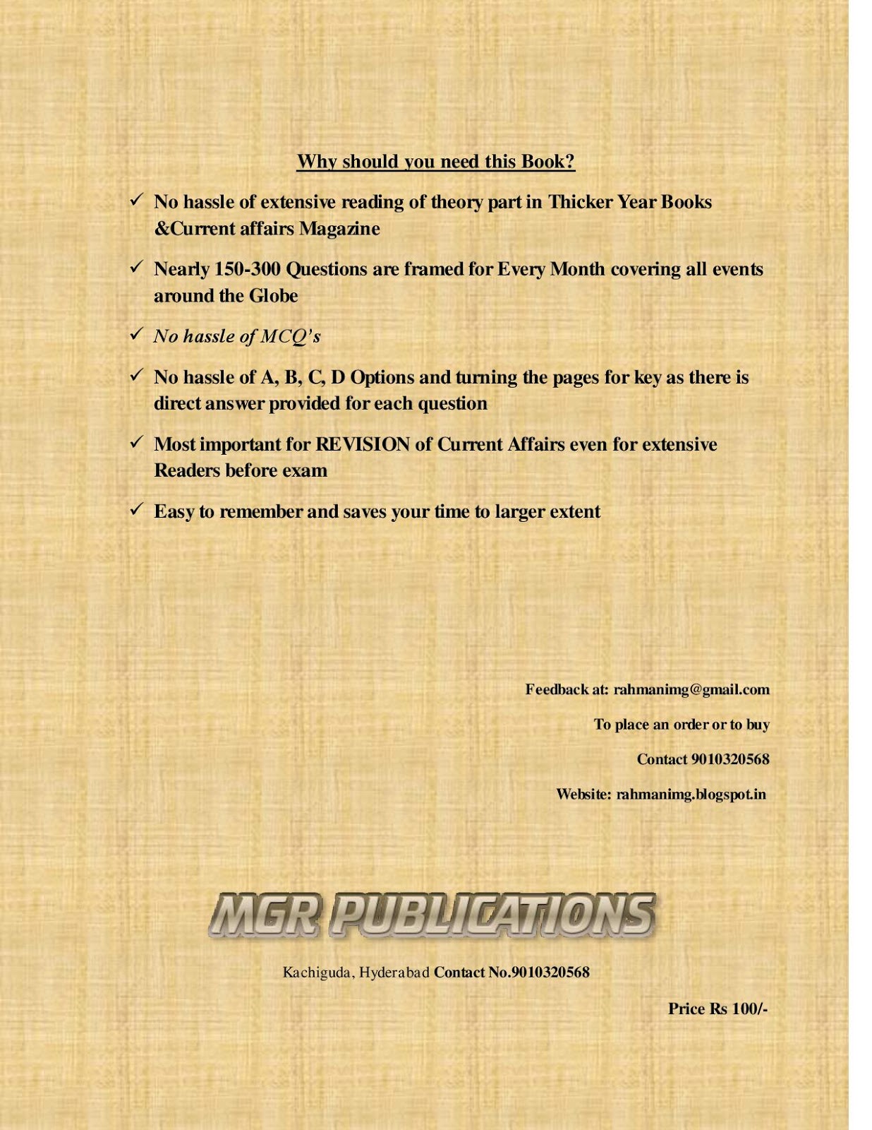 Best Book for Current affairs & General awareness